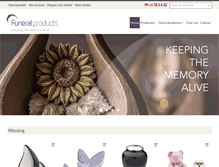 Tablet Screenshot of funeralproducts.eu